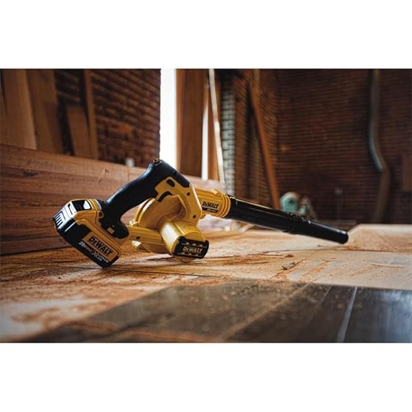 DEWALT 20V MAX BLOWER, 100 CFM AIRFLOW, VARIABLE SPEED SWITCH, INCLUDES TRIGGER LOCK, BARE TOOL ONLY (DCE100B)