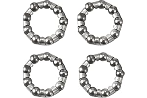Bicycle Crank Ball Bearing 4 PCS 1/4inch x 9 Balls Stainless Steel Bottom Bracket Bearings for Bike Axle Wheel Frame Bearing 