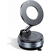 REOKILY 2026 Upgraded Vacuum Magnetic Car Phone Holder 360° Reinforced 96LBS Ultra Suction Cup Phone Mount for MagSafe Cell Phone Holders for Your Car/Gym/Mirror Mount for iPhone & Android