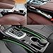 2 Set PU Leather Car Pocket Organizer Seat Console Gap Filler Side - ( Black )