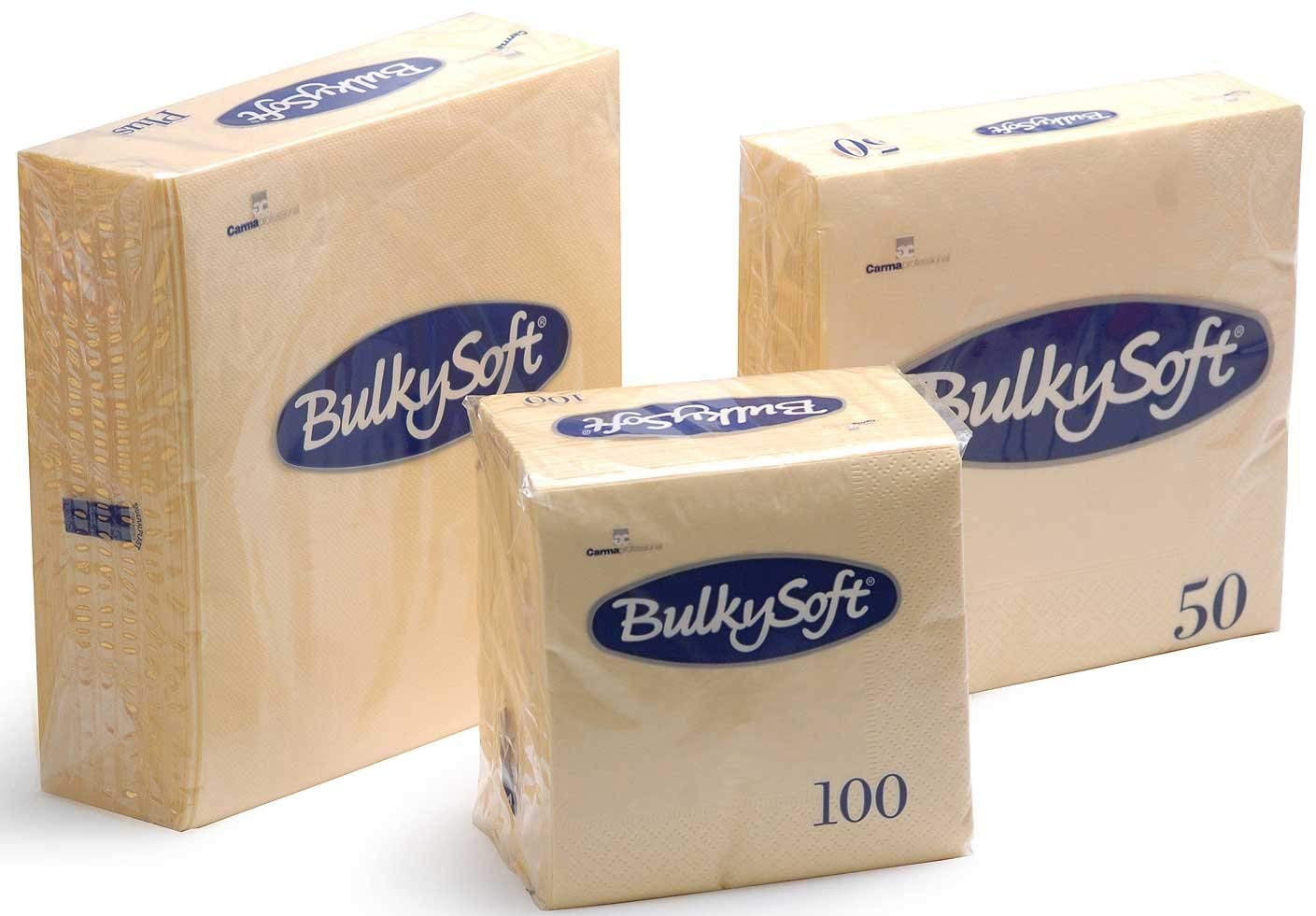 100 x 2ply Champagne/Buttermilk Colour Paper Napkins Serviettes 33cm