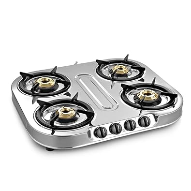 SUNFLAME LPG STOVE SPECTRA PLUS 4 BURNER STAINLESS STEEL(DELIVERY AVAILABLE ONLY FOR TAMILNADU CUSTOMERS)
