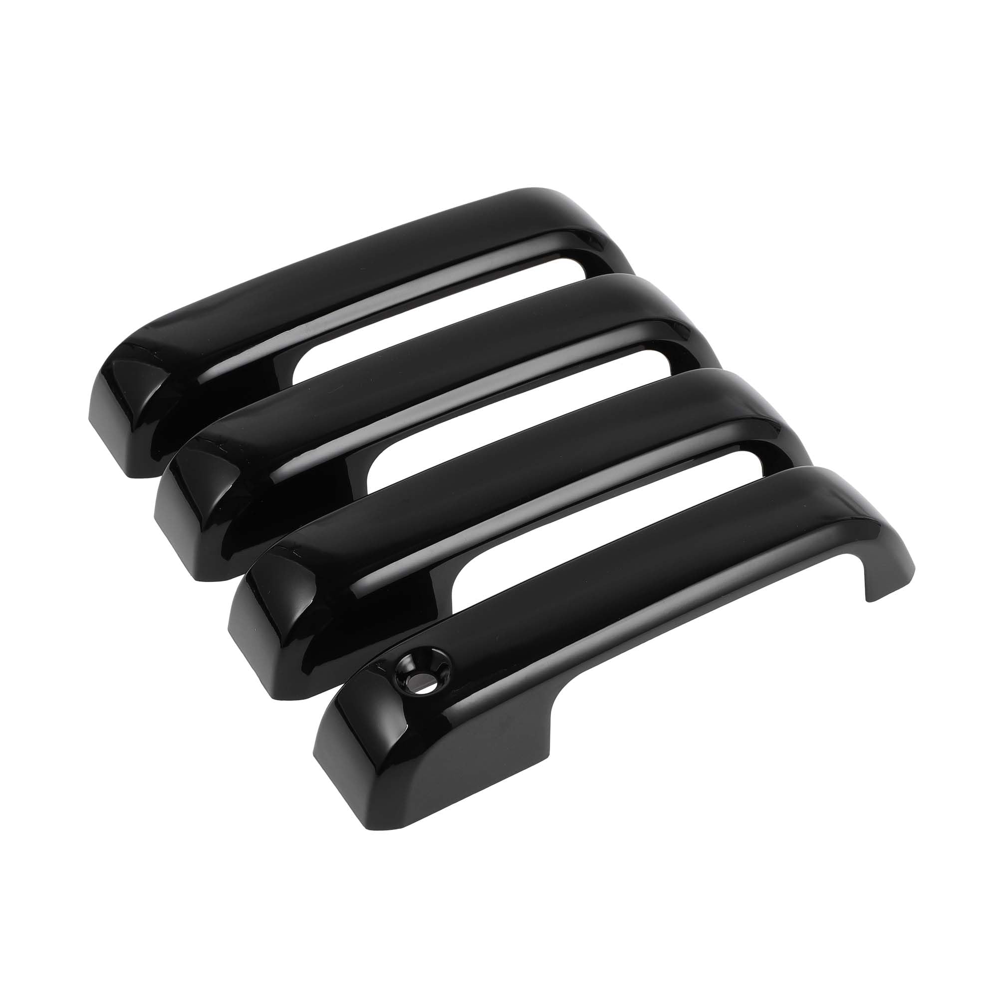 Photo 1 of REPAIROCK 4pcs Exterior Door Handle Cover Car Door Handle Protector for Ford F-150 2015-2020 Car Door Handle Protector without Keypad ABS Black