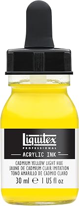 Liquitex Professional Ink 30 ml Cadmium Yellow Light Airbrush Paint