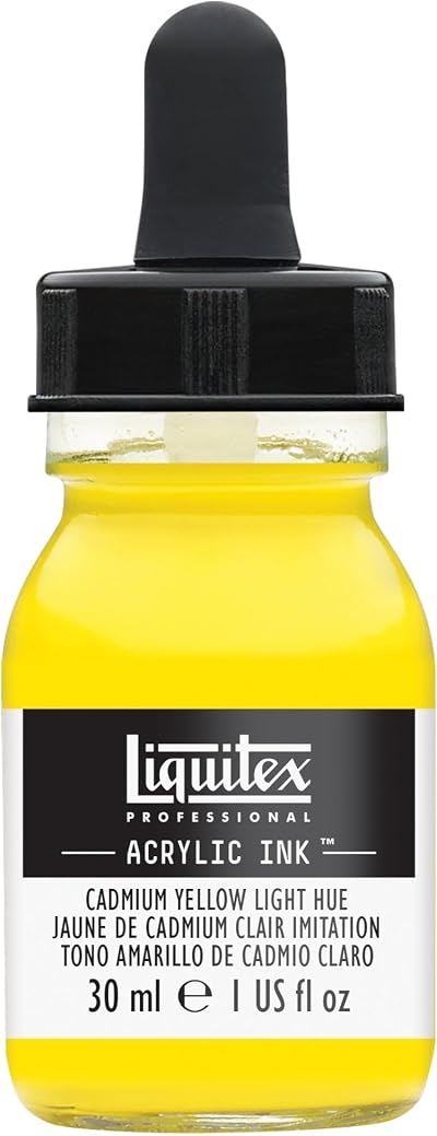 Liquitex Professional Ink 30 ml Cadmium Yellow Light Airbrush Paint
