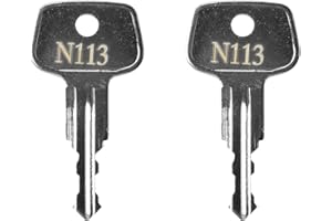 HUGEXPEN N113 Key Replacement for Thule Rack Core, Key Cylinder for Bike Rack Lock, Roof Cargo Lock, Roof Rack Locks, Cross Bars, Towers, Ski Rack Etc