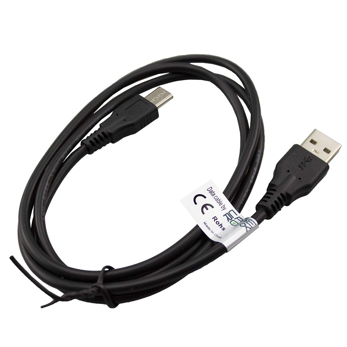 caseroxx USB cable, Data cable for Blackview BV9000 / BV9000 Pro, USB cable as charging cable or for data transfer in black