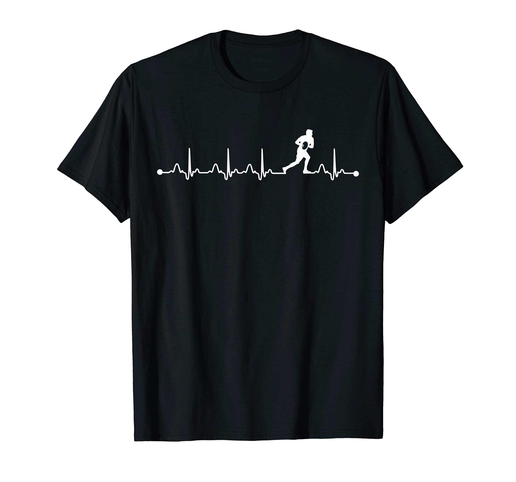 Rugby Heartbeat EKG Pulse for Rugby Player T-Shirt