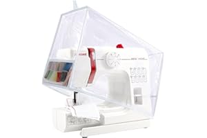QHANSHIEE Sewing Machine Cover with Storage Pockets,Protective Quilted Sewing Machine Dust Cover Compatible with Most Standard Singer&Brother Sewing Machines