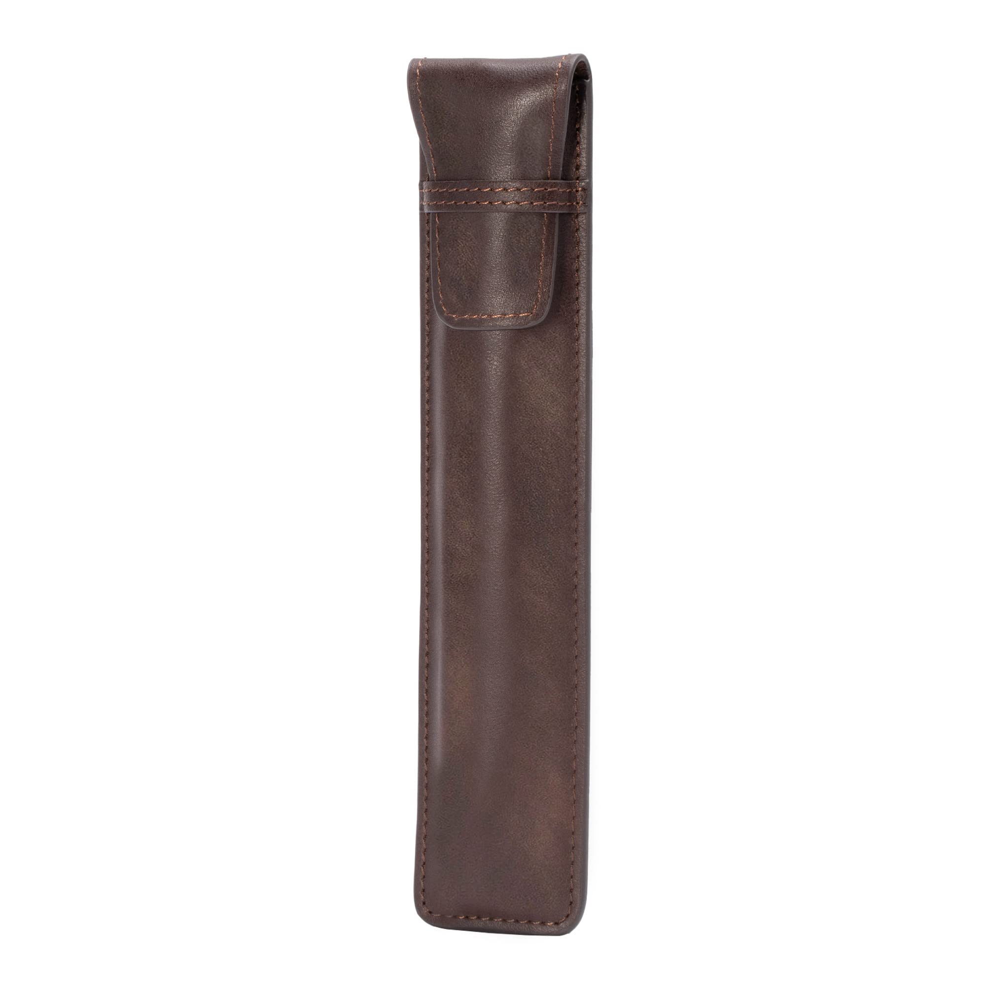 TORRO Pencil Sleeve Compatible with Apple Pencil (Pro, USB-C, 2nd and 1st Generation) – Genuine Leather Apple Pencil Case with Microfibre Lining (Dark Brown) — image 1