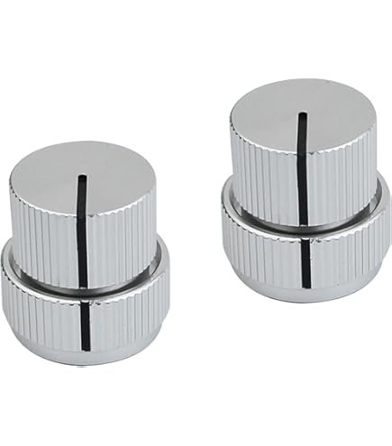 Amazon.com: Allparts MK-3338-000 Black and Chrome Concentric Knob