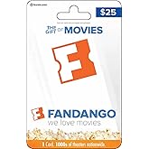 Fandango Physical Gift Card - $25