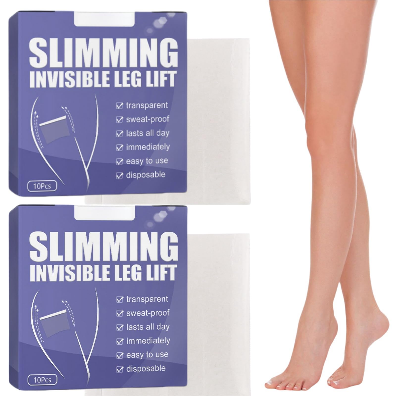 20pcs Body Tape for Skin Thigh Lift Tape,Body Shaping Tape,Firming Thigh Lifting Tape,invisiblely Leg Lifting Sticker,Immediately Leg and Thigh Lifters,sweatproof Invisible Body Slimming Lift Tape