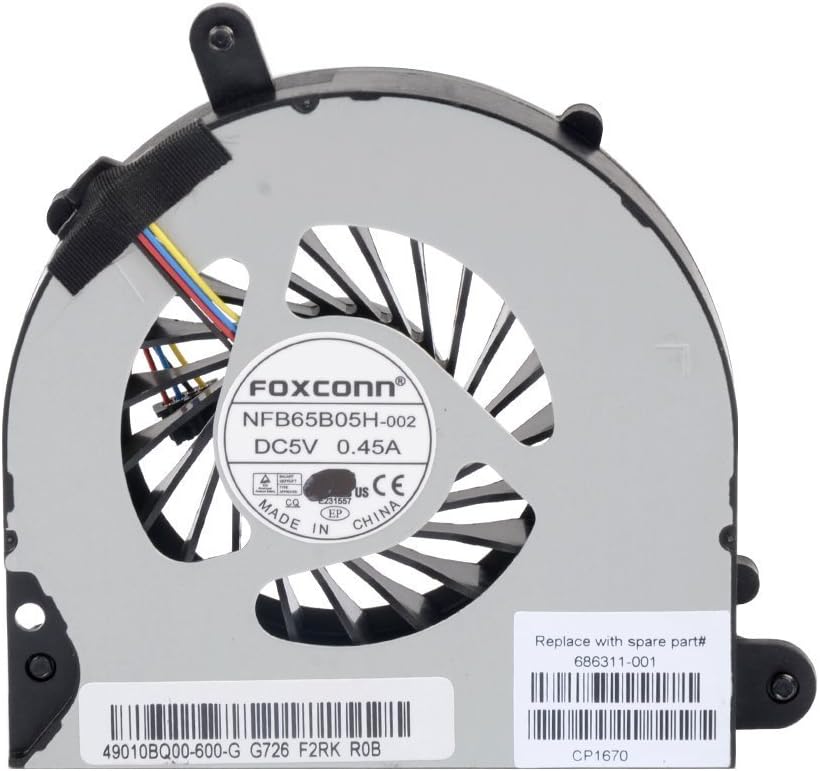 New CPU Cooling Fan For HP Probook 6570B Elitebook 8570P P/N: 686311-001