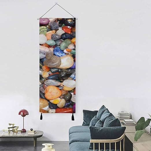 Pantalla De Matriz De Colores Piedra De Roca Brillante Vibrante