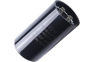 Seentech 189-227 uf/MFD 110-125 VAC ±20% Round Motor Start Capacitor 50/60 Hz AC Electric Universal Fit for AC Motor Run or Fan Start and Cool or Heat Pump Air Conditioner