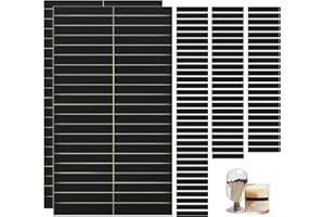 ABVSDU 80 PCS Match Striker Stickers, 2.35" Match Striker Paper with Adhesive, Ideal for Fireplace Matches