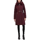 Kenneth Cole Women's Soft Shell Rain Coat With Exposed Zip Detail