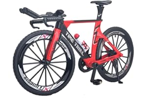 Ailejia Racing Timetrial Bicycle Mountain Finger Dirt Bike Toy Mini TT Bicycle Vehicles Ornament Bicycle Cake Topper Model Mini Bikes Decoration Crafts for Home (Red)