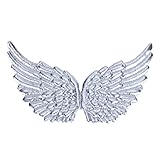 NUOBESTY 12PCS Angel Wings Fabric Wings Patches for