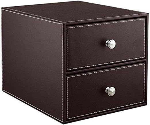 File Cabinet File Cabinets Small Filing Cabinet 2 Drawer A4 Desktop Leather File Classification Data Storage Box 33 5x25 5x24 5cm Home Office Furniture Office Furniture Color Brown Amazon Ca Home Kitchen