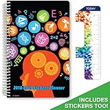 Dated Middle School or High School Student Planner for Academic Year 2018-2019 (Matrix Style - 5.5