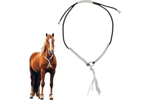 Songholee Horses Neck Rope -Horse Reins| Horsse Tack Hand braideds Rein | Knotted Cord Roping Reiins | Adjustable Ropes Horrs