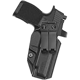 Tulster IWB Profile+ Kydex Holster in Right Hand fits: Sig P365XL | Optic Compatible Inside The Waistband Appendix Concealed Carry