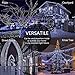 Solar String Lights,Solarmks Outdoor String Lights 72ft 8 Modes 200 LED Christmas Lights,Ambiance Lighting for Gardens,Patio,Xmas Tree,Holiday,Christmas(White,2 Pack)
