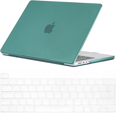 Se7enline MacBook Pro 13 Inch Hard Shell Case UK Keyboard Skin Carbon Fiber