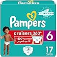 Pampers Diapers - Cruisers 360 - Size 6, 17 Count, Babyproof up to 100% Leakproof Pull-On Diaper