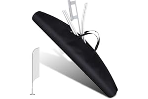 Ribbonlic Extra Large Flag Storage Case Feather Flag Kit Carrying Bag Oxford Fabric Portable Flag Storage Bag for Swooper Flags Poles and Mounts, 53 x 14 Inch