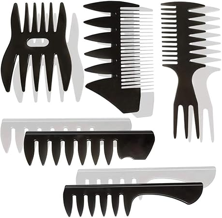 Amazon くし コーム 5本セット メンズ ヘアコンビ ヘアブラシ デュアルサイド ポマード オイルヘアピック 櫛 サロン ヘアスタ イリング 美髪セット 持ち運び便利 男女兼用 2色 ブラック 5点セット Cumivar 櫛 コーム 通販
