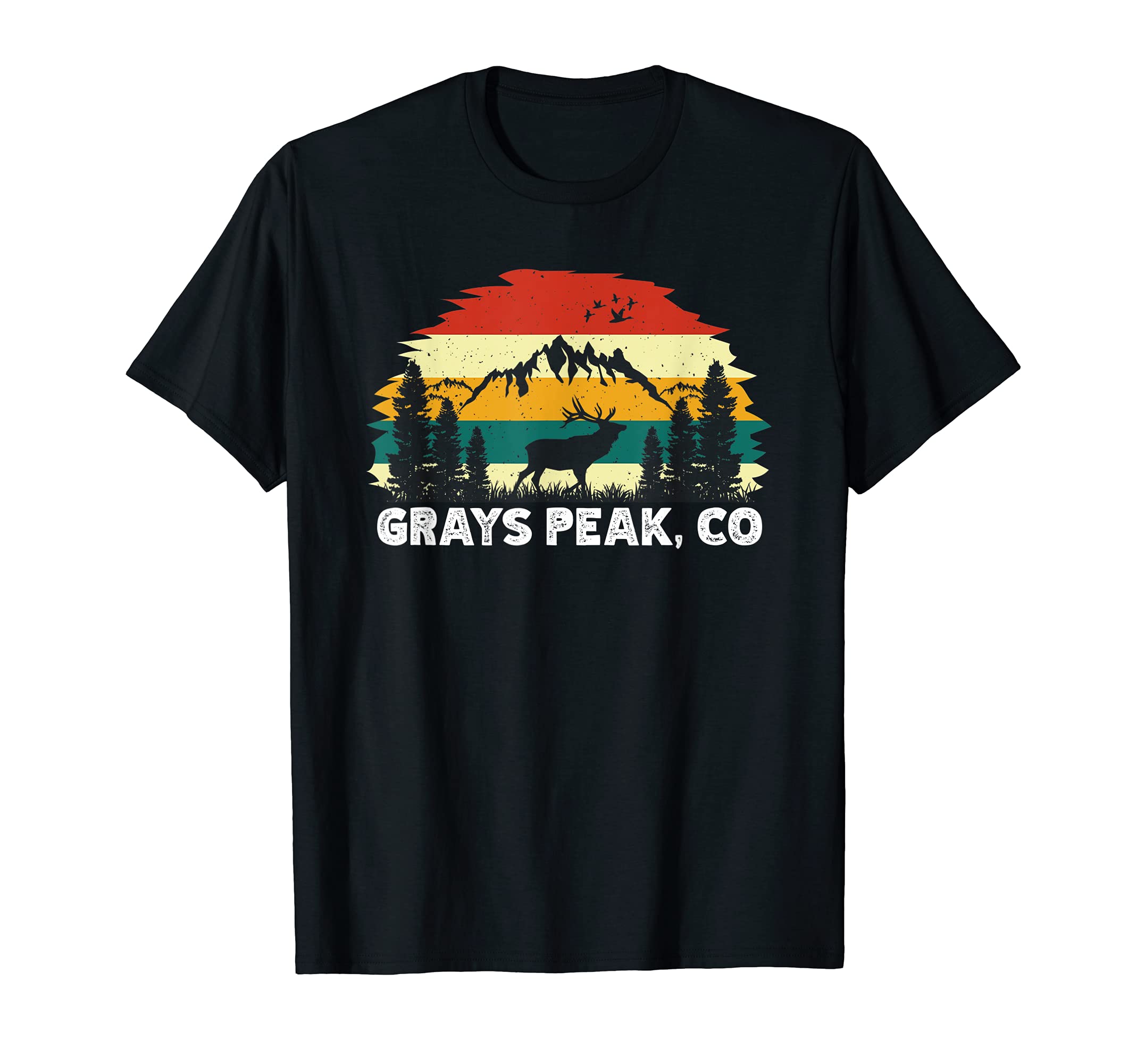 Grays Peak, CO mountain hiking nature outdoor camping T-Shirt