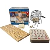 Deluxe Bingo Game with Wooden Balls &amp; Scoring Board, Family Game, Ages 8+ | State Fair Bingo Deluxe Family Edition with Wooden Balls, Scoring Board &amp; Bingo Cards, Classic Family Game Night Fun, Ages 8+