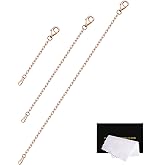 VANBARIS 925 Sterling Silver Necklace Extender Rose Gold Necklace Extender Rose Gold Chain Extenders for Necklaces 3 Piece Set (2, 3, 4 inch)