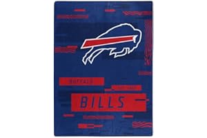 NORTHWEST ENTERPRISES NFL Digitize Design Plush Raschel Thow Blanket, 60"x80" (Buffalo Bills)