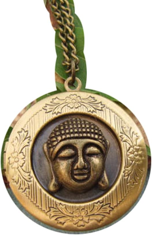 2Pcs Bronze Buddha locket necklace,buddha locket pendant,buddha head locket,buddha jewelry,yoga,zen