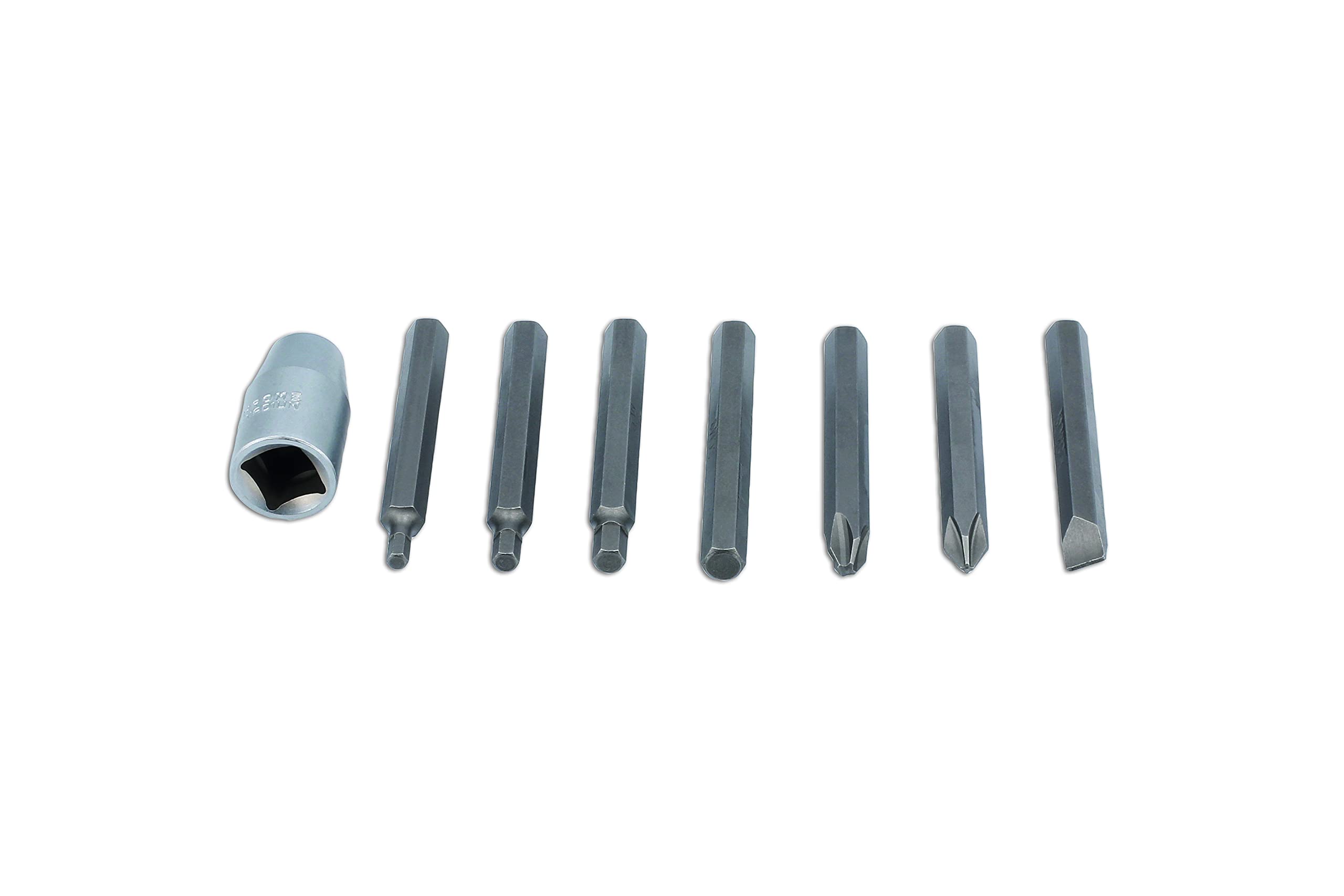 Laser 8506 Impact Bit Set 8pc 1/2" D