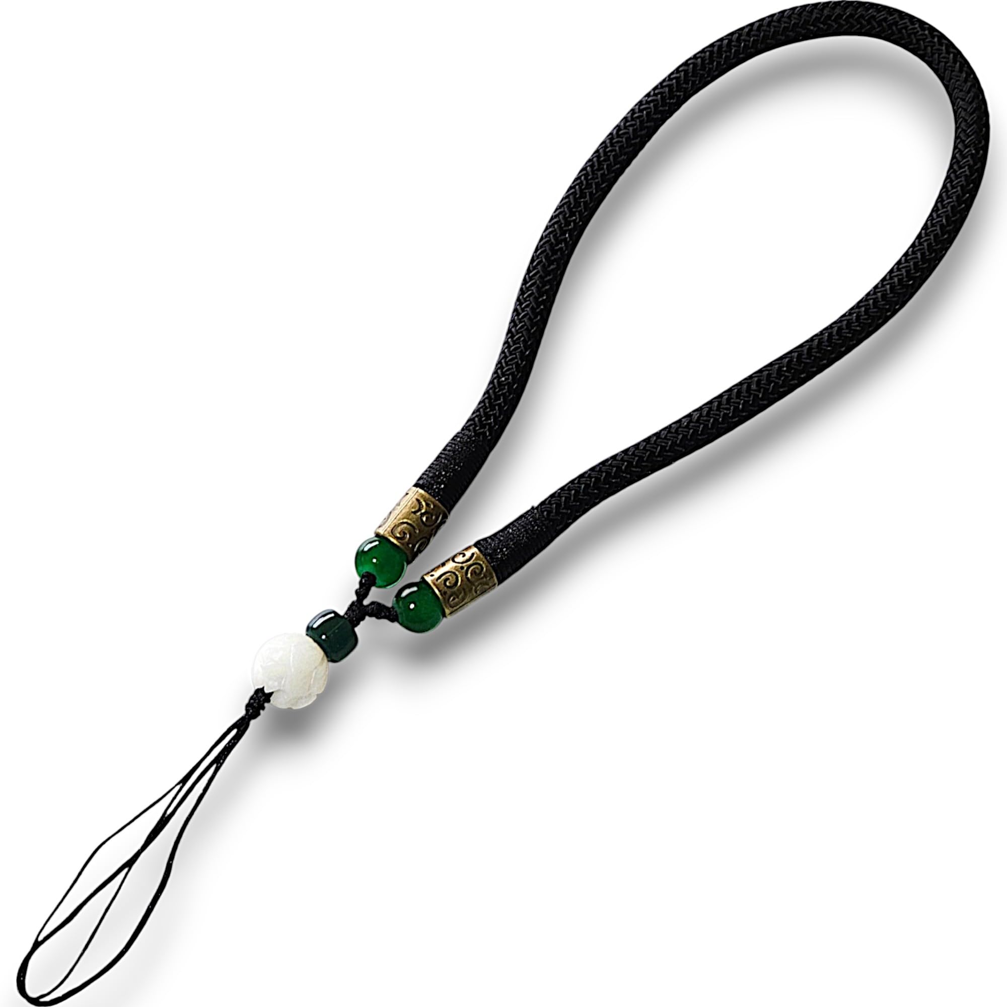 RATASK Moroccan Style Wrist Strap Lanyard for mobile phones, keys, camera (Black)