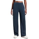 CRZ YOGA SoftAura Pintuck Sweatpants 30" | Casual, Peach-Fuzz Texture, Modal, Straight Leg, Pockets, for Women