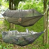 Maphissus Camping Hammock with Mosquito Net with Lightweight Compact Double Persons Portable Bed Tent Cot for Relaxation,Traveling,Outside Leisure on Hiking