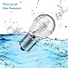 ZITRADES(TM) 2PCS BA15S S8 16SMD 3014 LED Waterproof Bulb 12V AC/DC for Boat, RV, Car -Warm White
