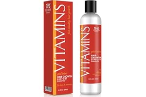 Nourish Beaute Vitamins Natural Shampoo for Hair Growth and Hair Loss for Hair Regrowth,Volume and Thickening with Biotin,DHT Blockers, No Sulfate, For Men and Women, Premium Gold Label, (Pack of 1)