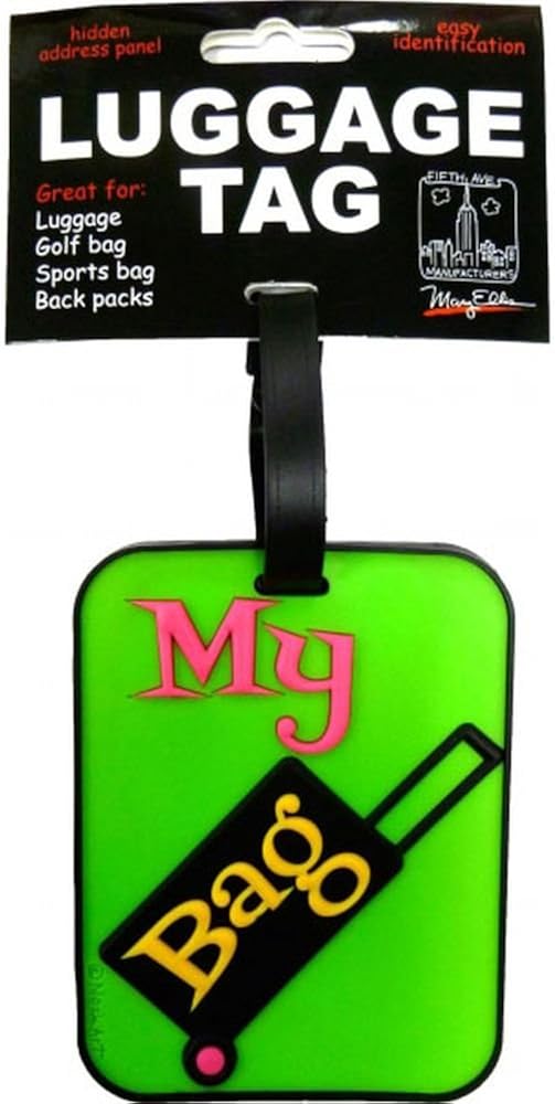 Luggage Tag Green Suitcase 3D My Bag Luggage ID tag