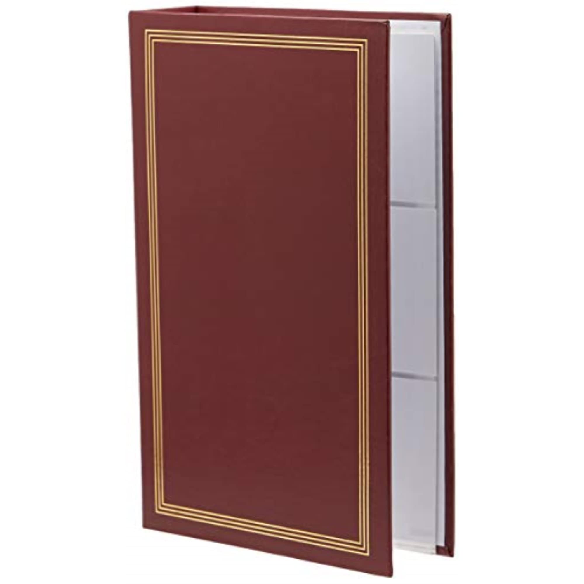 3-Ring Photo Album 300 Pockets Hold 4x6 Photos, Burgundy Red — image 1