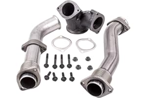 PowerStroke Turbo Diesel Manifold Bellowed Up Pipes Kit Compatible with Ford 1999-2003 7.3L 679-005 F-250 F-350 Super Duty
