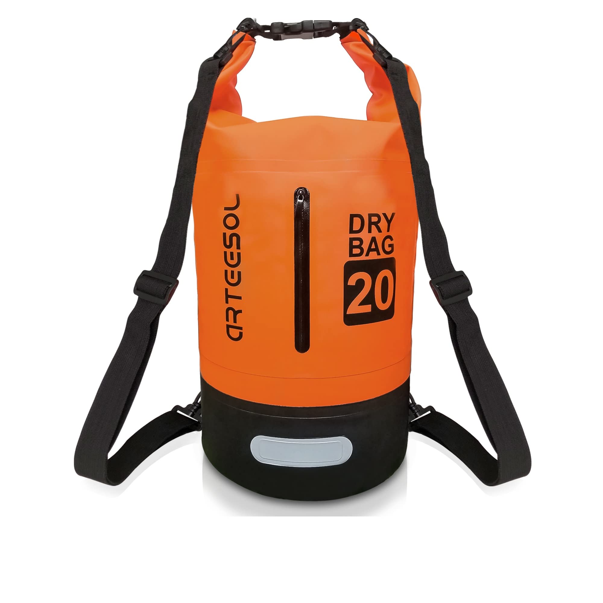 Waterproof Dry Bag, 5L/10L/20L/30L Waterproof Backpack Dry Sack Rucksack, Swim Bag with Adjustable Shoulder Straps, for Beach Swimming Kayaking Hiking Boating Canoeing Surfing Fishing — image 1