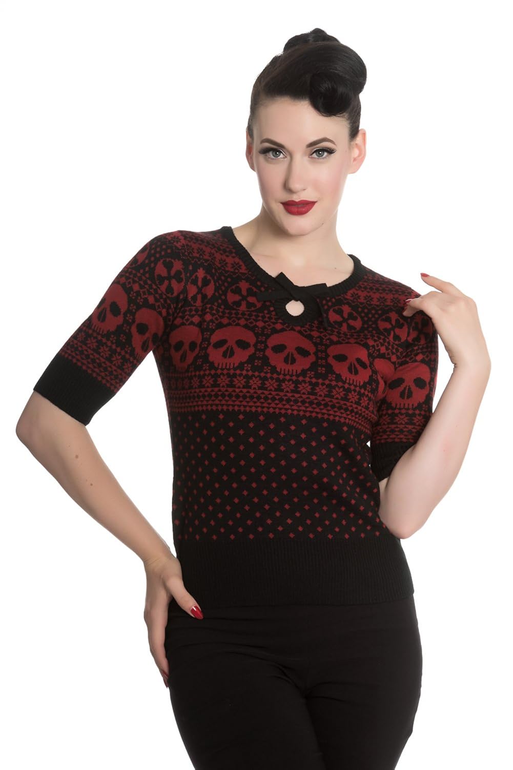 Retro Halloween Themed Clothing Skulls, Bats, Spiders, Cats