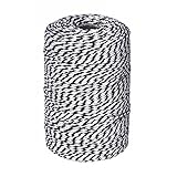 656 Feet Black and White Twine,Cotton Bakers Twine